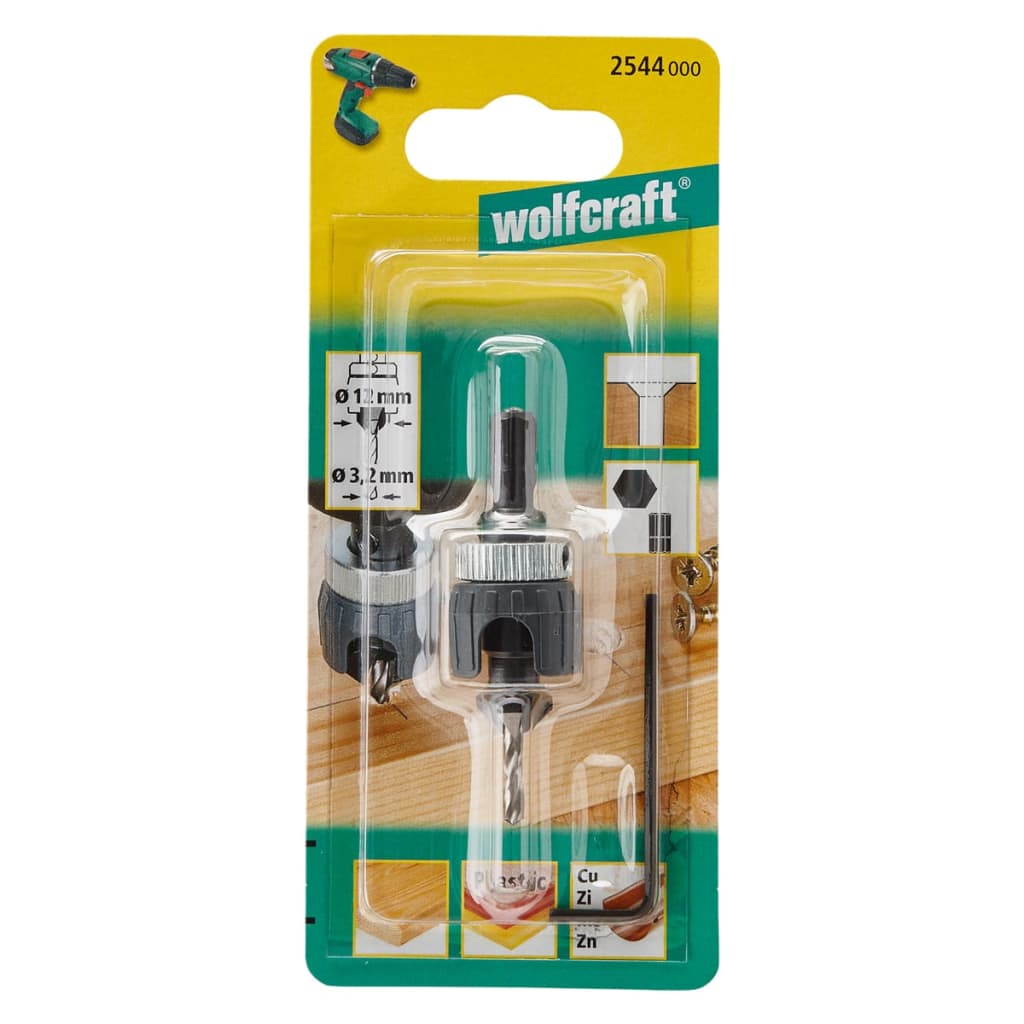 wolfcraft Burghiu pilot/pentru frezare, metal, 2544000