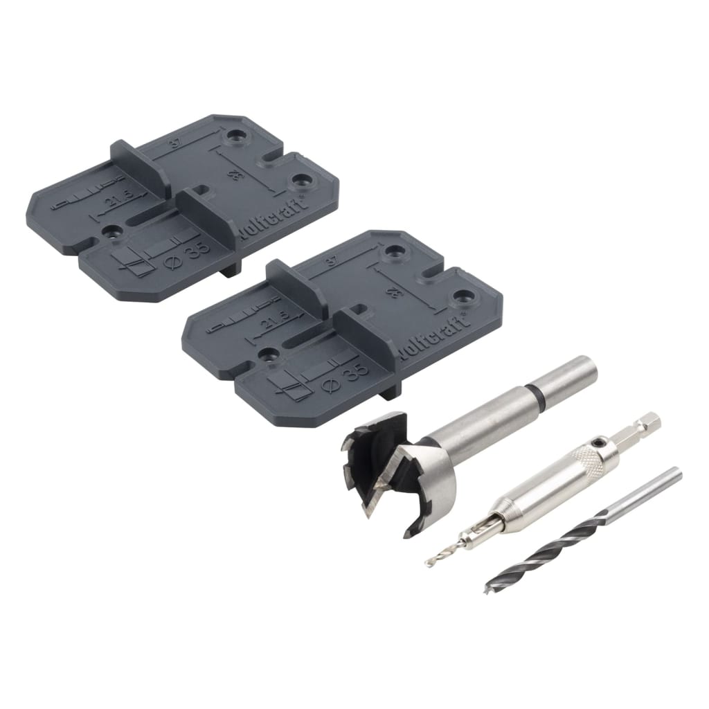 wolfcraft Set 5 bucăți pentru găuri de balamale 35 mm