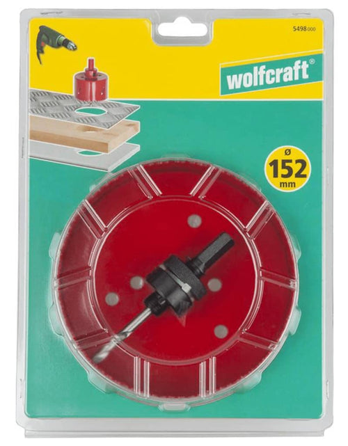 Загрузите изображение в средство просмотра галереи, wolfcraft Carotă bimetalică roșu 152 mm 5498000
