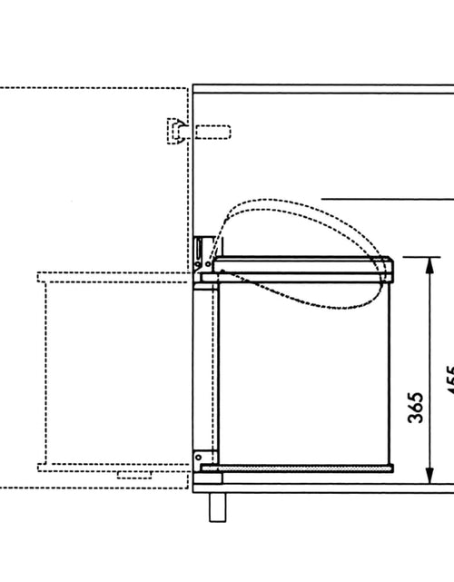 Загрузите изображение в средство просмотра галереи, Hailo Coș de gunoi dulap Compact-Box M 15 L oțel inoxidabil 3555-101
