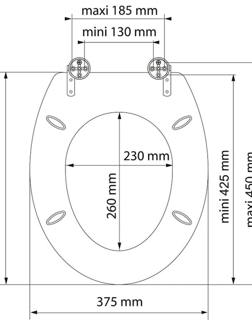 Загрузите изображение в средство просмотра галереи, SCHÜTTE Scaun de toaletă cu MDF „BALANCE” cu închidere silențioasă
