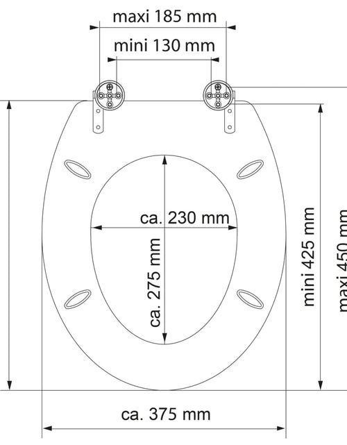 Încărcați imaginea în vizualizatorul Galerie, SCHÜTTE Scaun toaletă GREY STEEL închidere silențioasă extralucios MDF
