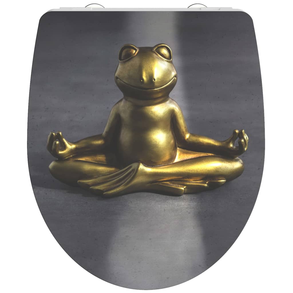 SCHÜTTE Scaun toaletă Duroplast închidere silențioasă RELAXING FROG