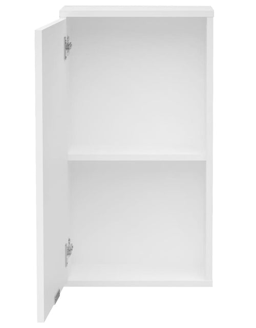 Загрузите изображение в средство просмотра галереи, FMD Dulap de baie montat pe perete, alb, 36,8x17,1x67,3 cm - Lando
