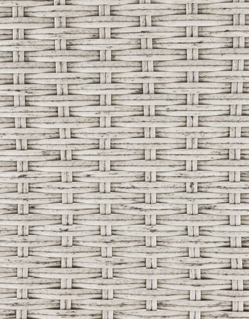 Încărcați imaginea în vizualizatorul Galerie, HI Masă de balcon pliabilă cu blat aspect răchită, gri, 60x40 cm
