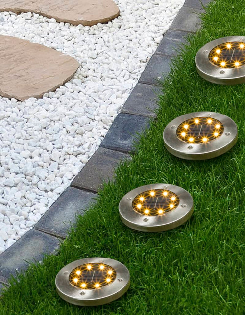 Încărcați imaginea în vizualizatorul Galerie, HI Set de lămpi solare cu LED-uri de grădină, 4 buc.
