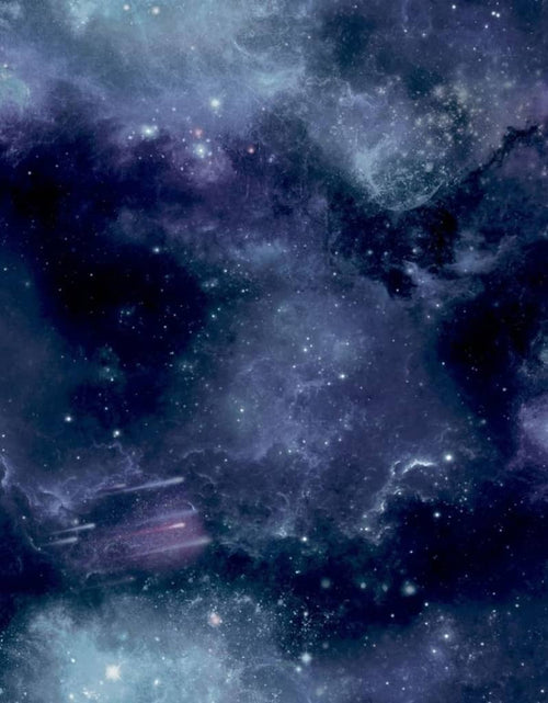 Загрузите изображение в средство просмотра галереи, Noordwand Tapet &quot;Good Vibes Galaxy with Stars&quot;, negru și violet - Lando
