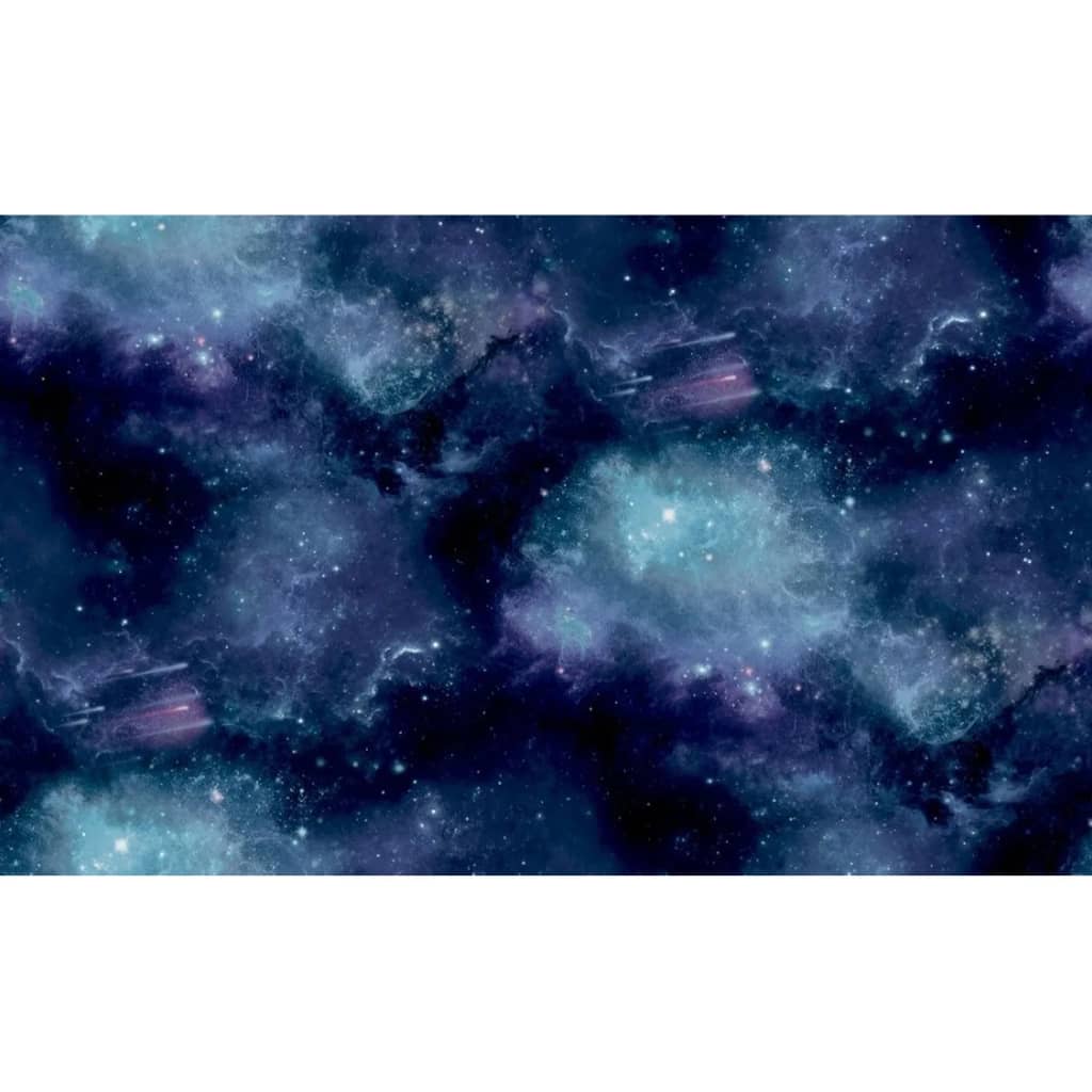 Noordwand Tapet "Good Vibes Galaxy with Stars", negru și violet - Lando