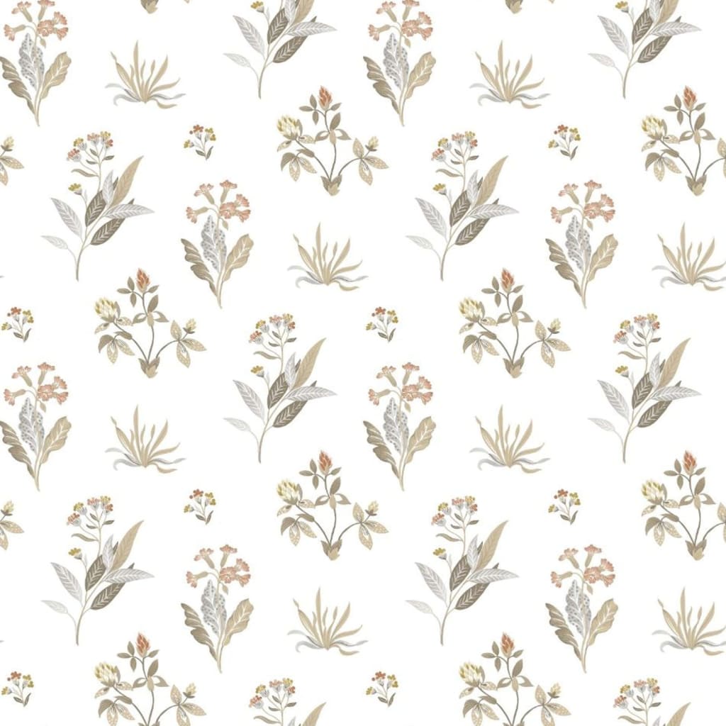 Noordwand Tapet „Blooming Garden 6 Flowers”, alb și gri - Lando
