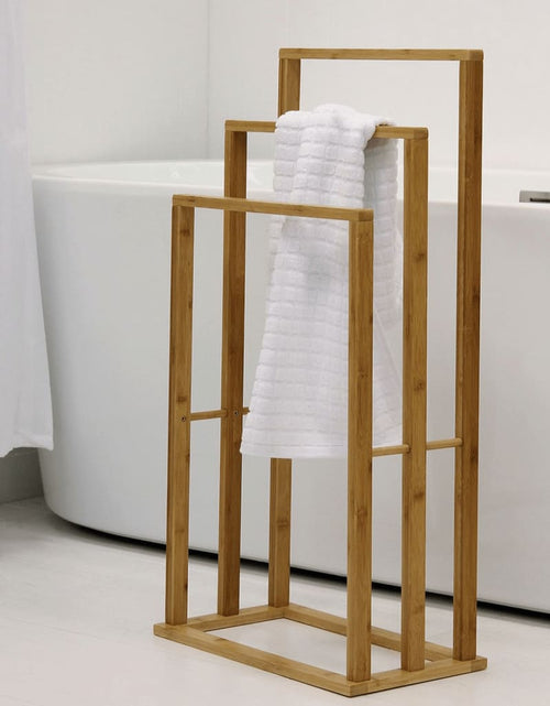 Загрузите изображение в средство просмотра галереи, Bathroom Solutions Suport de prosoape cu 3 bare, bambus

