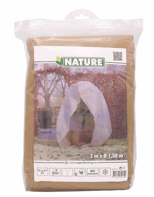 Încărcați imaginea în vizualizatorul Galerie, Nature Husă anti-îngheț din fleece cu fermoar bej 2x1,5x1,5 m, 70 g/m²
