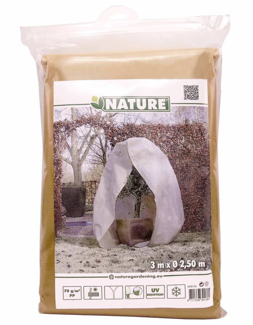 Încărcați imaginea în vizualizatorul Galerie, Nature Husă anti-îngheț din fleece cu fermoar bej 3x2,5x2,5 m 70 g/m²
