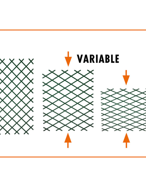 Încărcați imaginea în vizualizatorul Galerie, Nature Gard de grădină tip Trellis, 100 x 200 cm PVC, verde, 6040704
