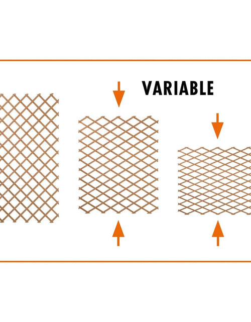 Încărcați imaginea în vizualizatorul Galerie, Nature Spalier de grădină, maro, 100 x 300 cm, lemn
