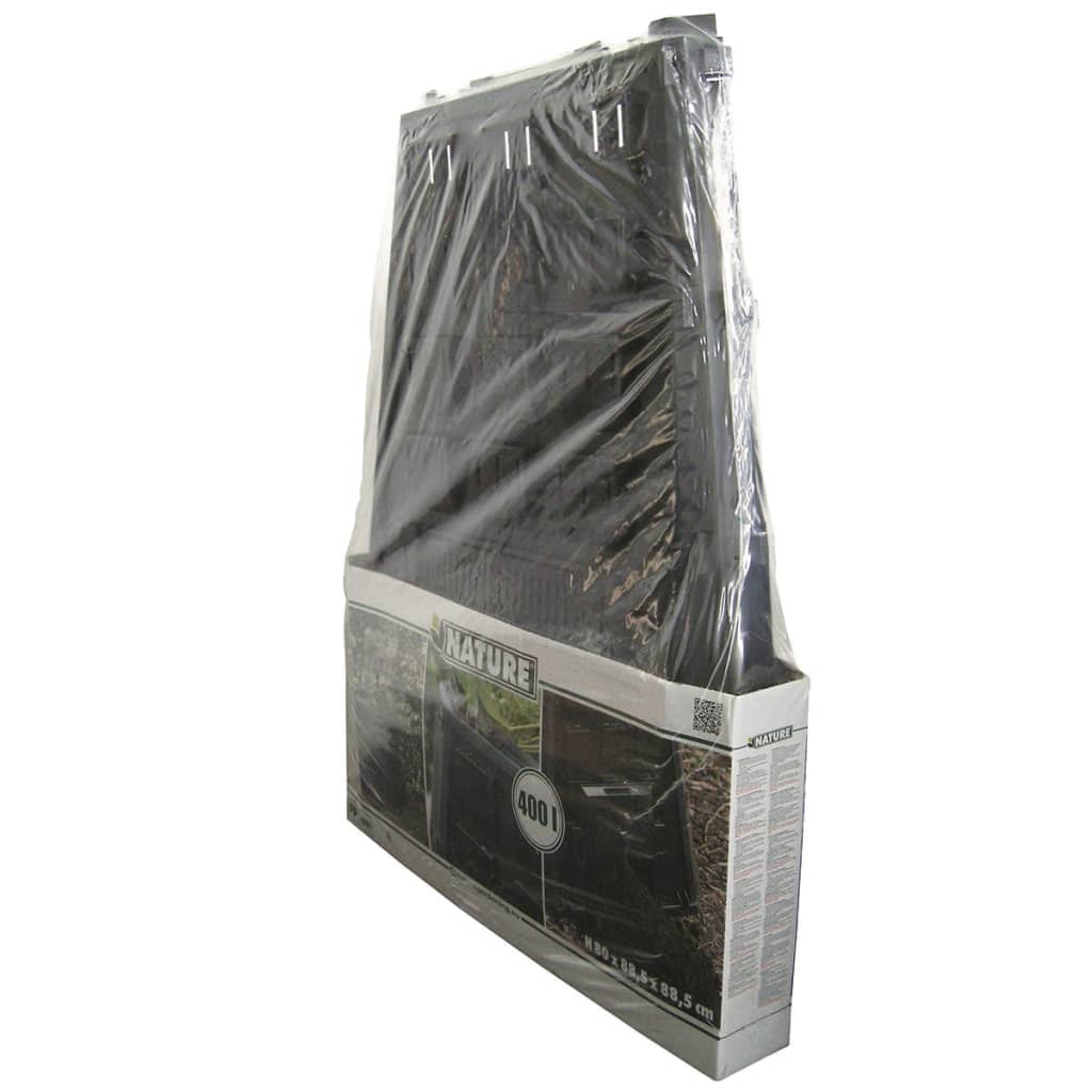 Nature Pubelă compost negru, 400 L, 6071480