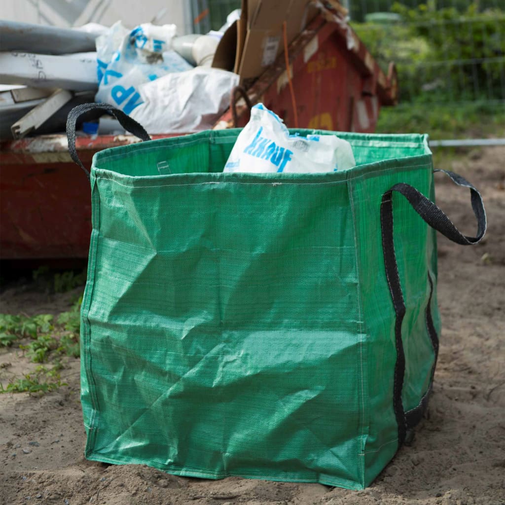 Nature Sac de deșeuri pentru grădină, verde, 148 L, pătrat