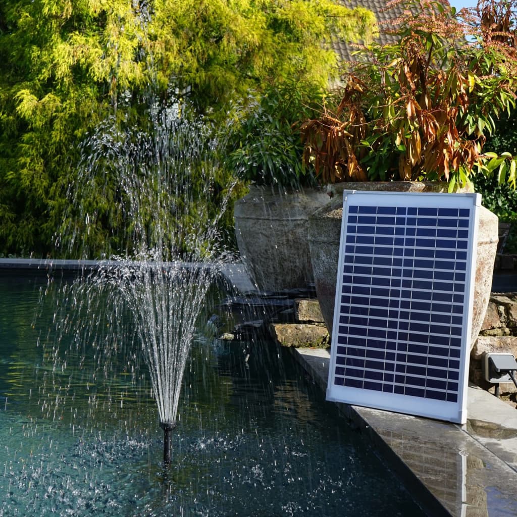 Ubbink Set pompă pentru fântâna de grădină „SolarMax 1000” panou solar - Lando