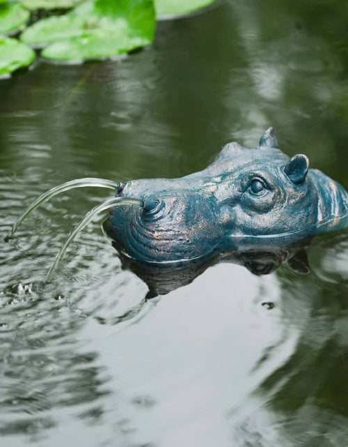Загрузите изображение в средство просмотра галереи, Ubbink Stropitor plutitor pentru fântână de grădină, formă hipopotam
