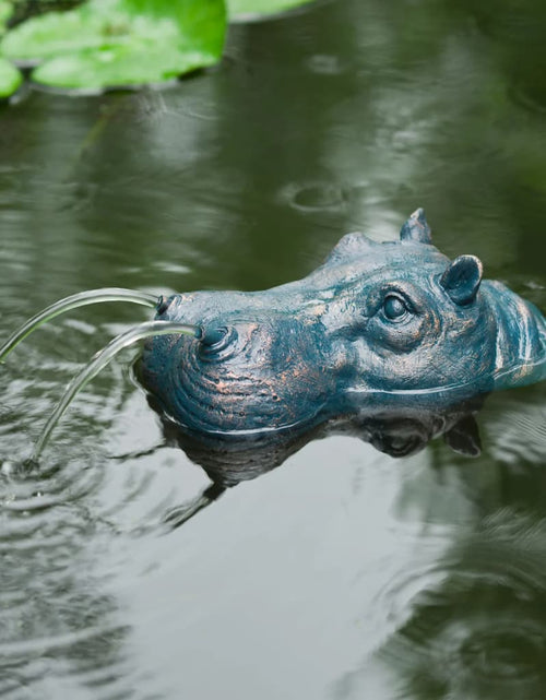 Încărcați imaginea în vizualizatorul Galerie, Ubbink Stropitor plutitor pentru fântână de grădină, formă hipopotam
