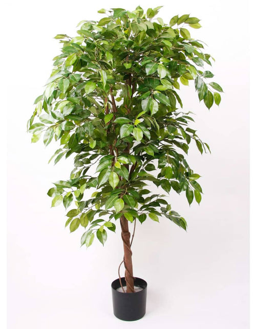 Încărcați imaginea în vizualizatorul Galerie, Emerald Arbore liană Ficus artificial „Deluxe” 140 cm în ghiveci
