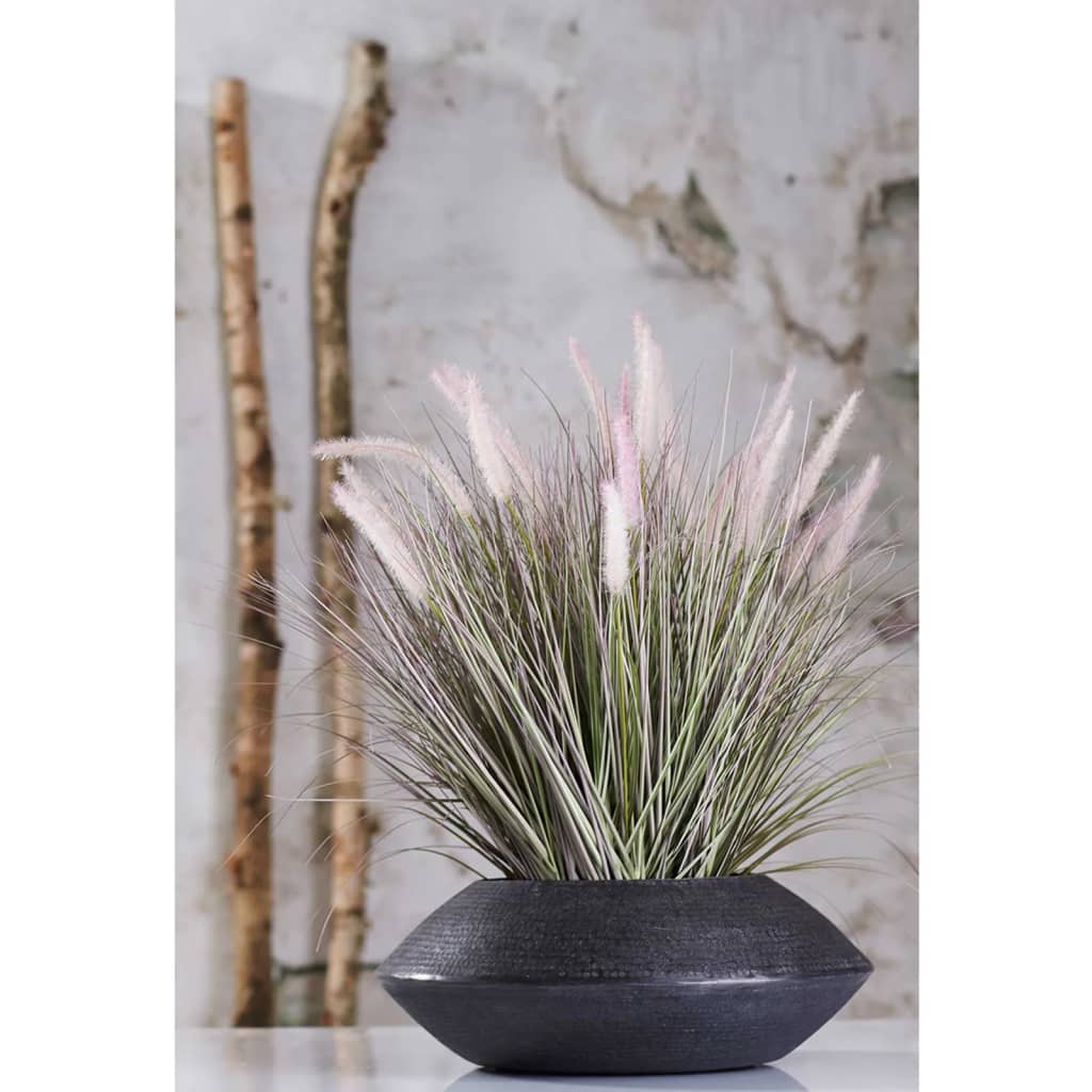 Emerald Iarbă artificială Pennisetum 58 cm în ghiveci de zinc