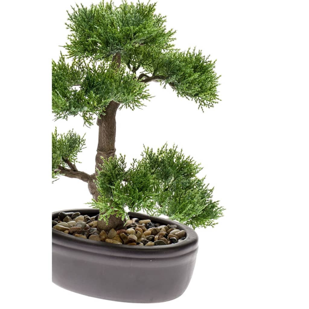 Emerald Cedru artificial bonsai, verde, 32 cm 420001