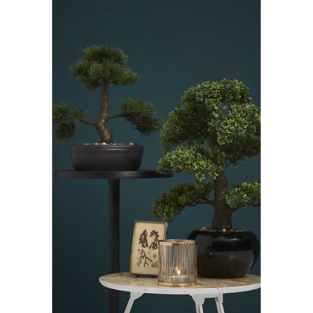 Emerald Cedru artificial bonsai, verde, 32 cm 420001