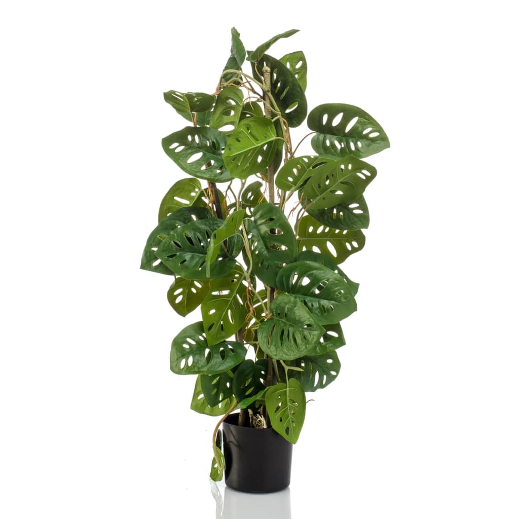 Emerald Plantă artificială Monstera "Monkey", 75 cm, în ghiveci