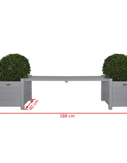 Загрузите изображение в средство просмотра галереи, Esschert Design mobiler de grădină cu jardiniere gri CF33G
