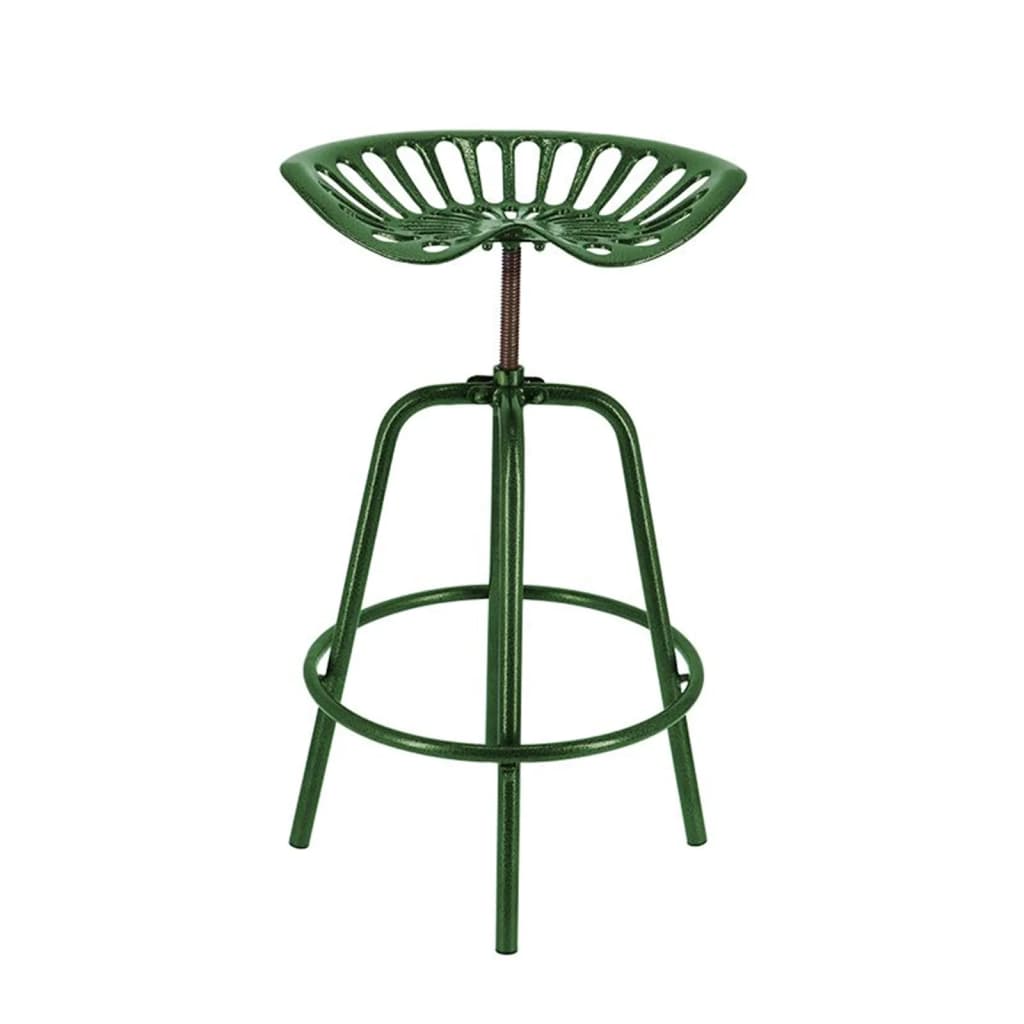 Esschert Design Scaun de bar tip tractor, verde