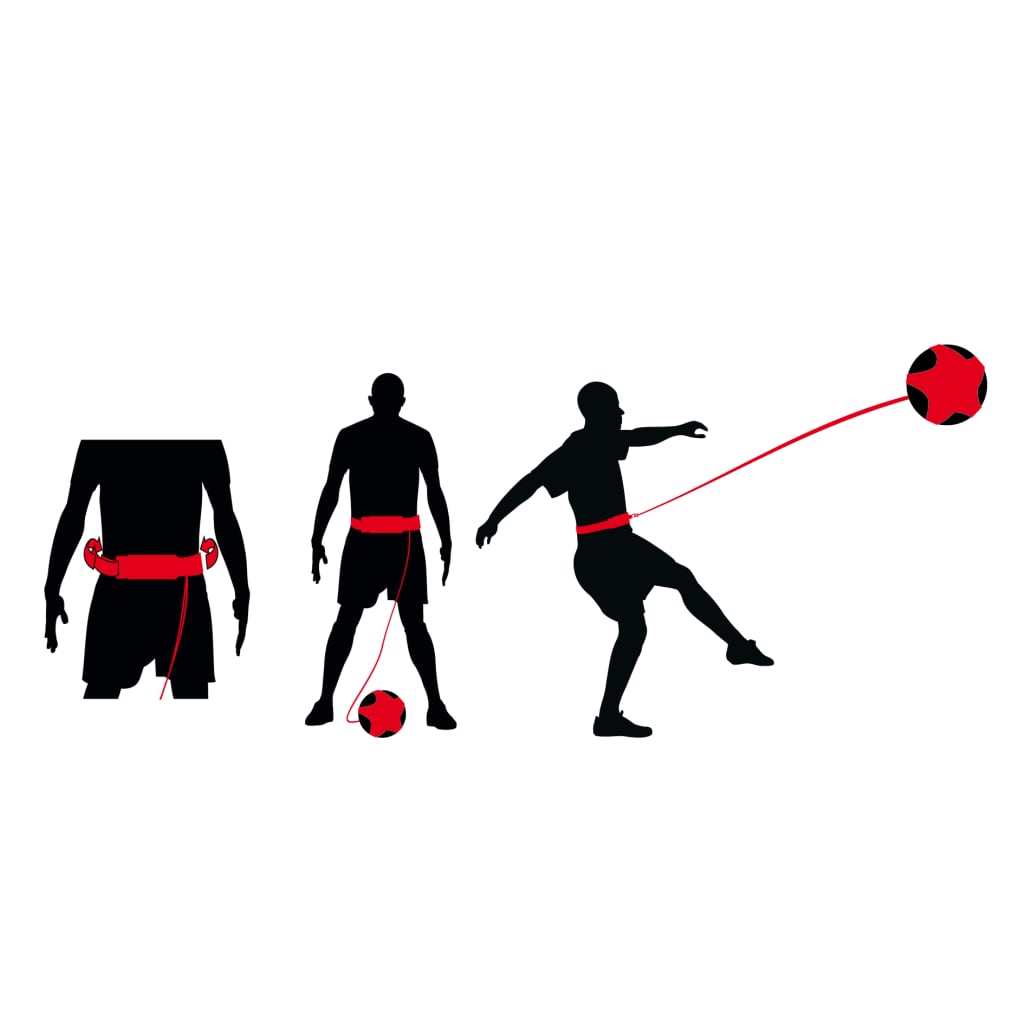 Avento Echipament de antrenare abilități fotbal, negru și roșu - Lando
