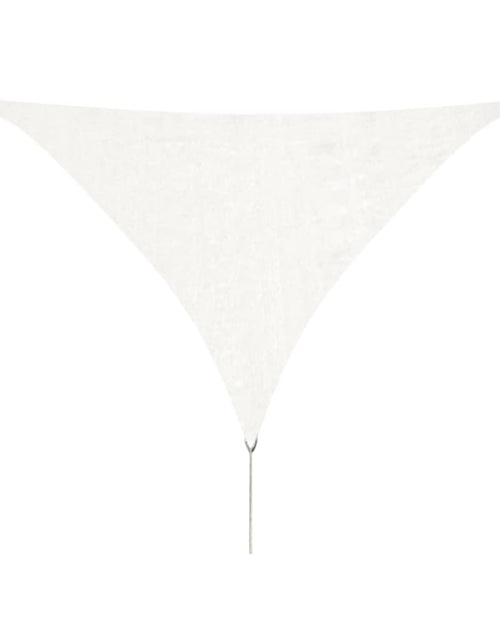 Încărcați imaginea în vizualizatorul Galerie, Pânză parasolar din HDPE triunghiulară 3,6x3,6x3,6 m, alb
