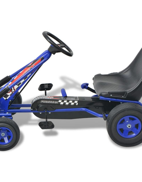 Încărcați imaginea în vizualizatorul Galerie, Mașină Go Kart cu scaun reglabil, albastru - Lando
