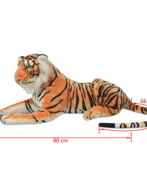 Загрузите изображение в средство просмотра галереи, Tigru de jucărie din pluș, maro, XXL
