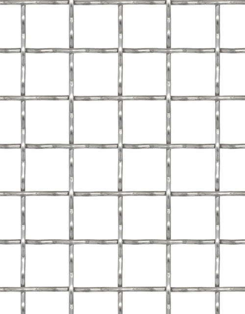 Загрузите изображение в средство просмотра галереи, Gard de sârmă sertizată, 100x85 cm, 11x11x2 mm, oțel inoxidabil

