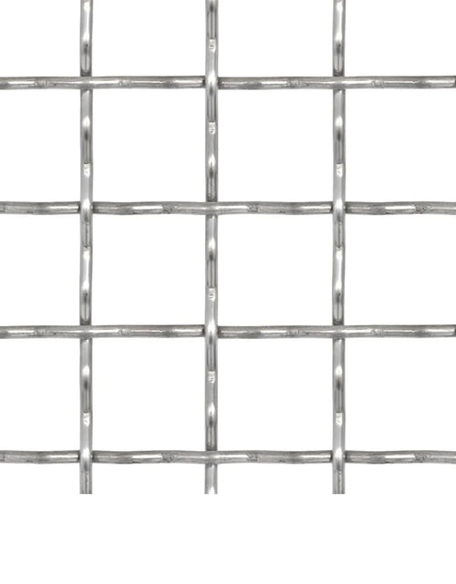 Загрузите изображение в средство просмотра галереи, Gard de sârmă sertizată, 100x85 cm, 11x11x2 mm, oțel inoxidabil
