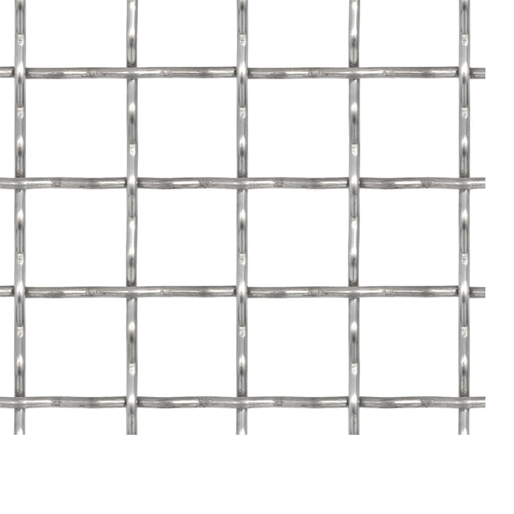 Gard sârmă sertizată, 50x50 cm, 21x21x2,5 mm, oțel inoxidabil