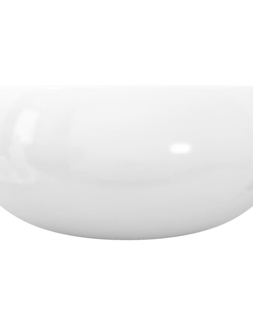 Загрузите изображение в средство просмотра галереи, Chiuvetă de baie rotundă, alb, 40 x 15 cm, ceramică
