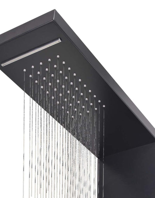 Загрузите изображение в средство просмотра галереи, Sistem panel de duș din aluminiu, negru mat
