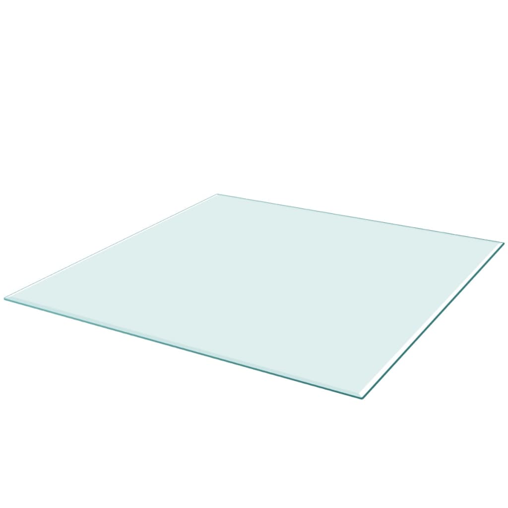 Blat de masă din sticlă securizată pătrat 700 x 700 mm