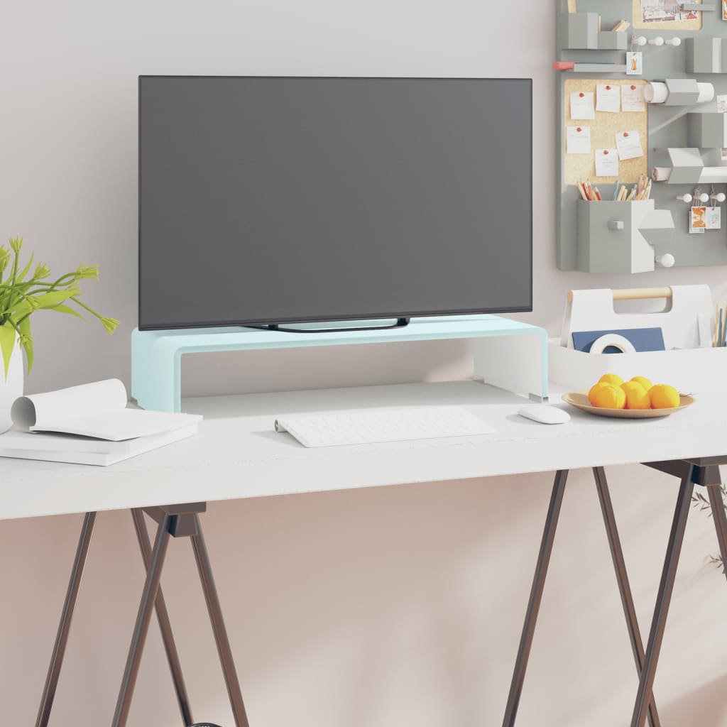 Stativ TV/Suport monitor, sticlă, verde, 60 x 25 x 11 cm