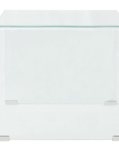 Încărcați imaginea în vizualizatorul Galerie, Măsuță cafea, sticlă securizată 49,5 x 50 x 45 cm, transparentă
