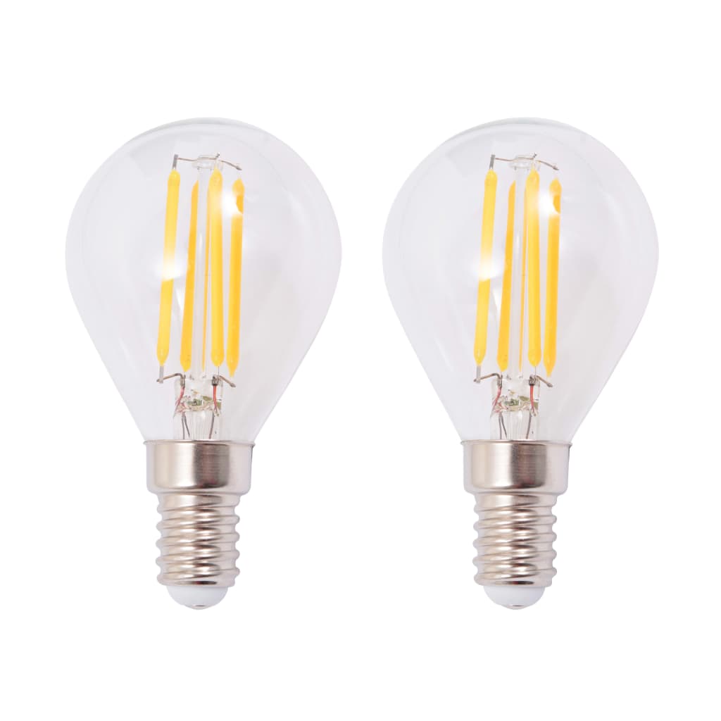 Lămpi de perete, 2 buc, cu 2 becuri LED cu filament 8 W