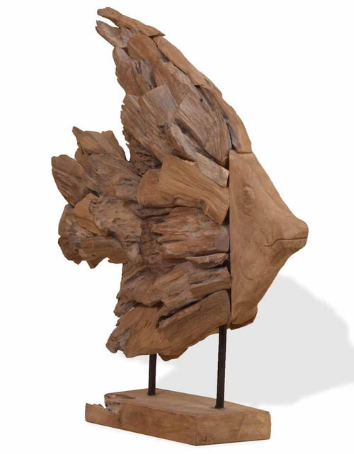 Загрузите изображение в средство просмотра галереи, Sculptură pește Teak 40x12x57 cm
