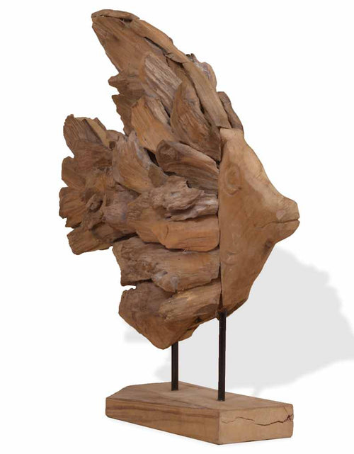 Загрузите изображение в средство просмотра галереи, Sculptură pește Teak 40x12x57 cm
