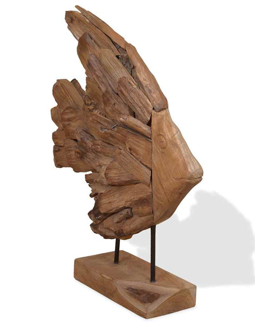 Загрузите изображение в средство просмотра галереи, Sculptură pește Teak 40x12x57 cm
