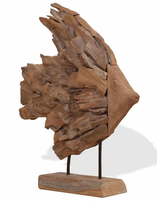 Загрузите изображение в средство просмотра галереи, Sculptură pește Teak 40x12x57 cm
