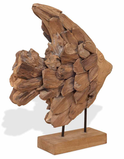 Загрузите изображение в средство просмотра галереи, Sculptură pește Teak 40x12x57 cm
