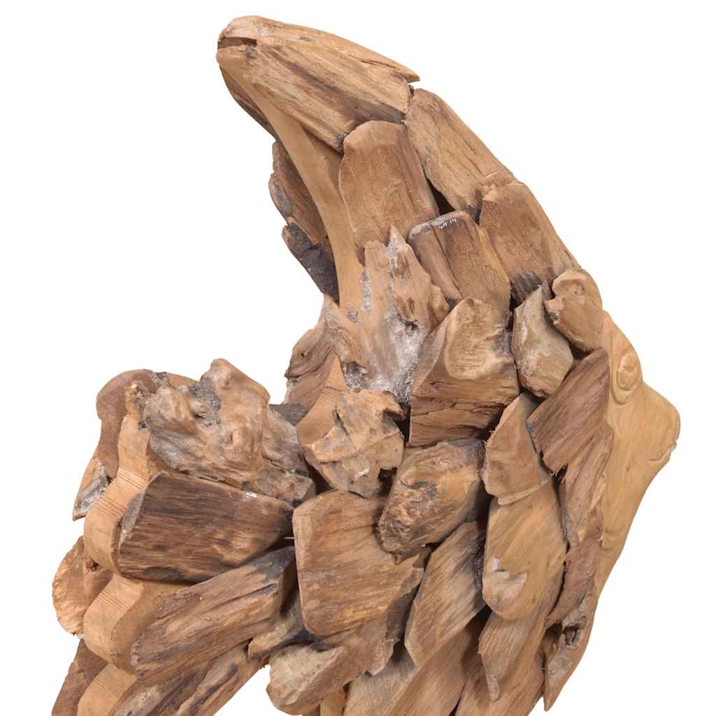 Sculptură pește Teak 40x12x57 cm