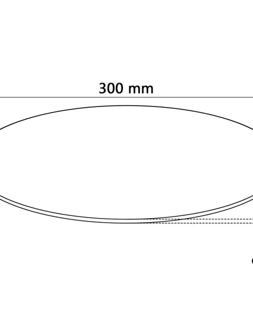Încărcați imaginea în vizualizatorul Galerie, Blat de masă din sticlă securizată, rotund, 300 mm
